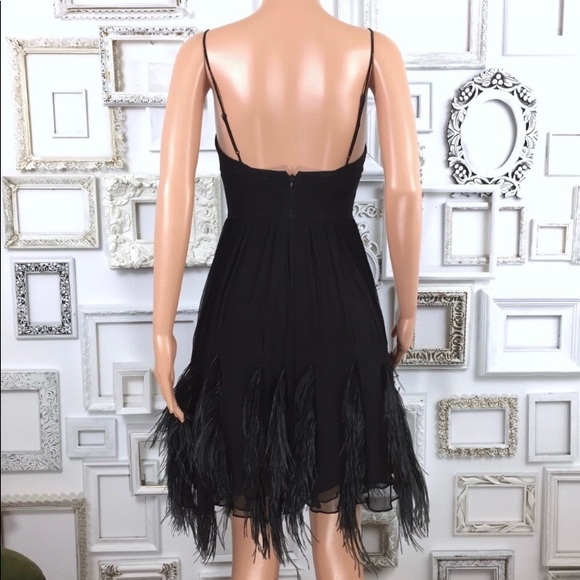Bcbg black feather dress - Picture 6 of 7